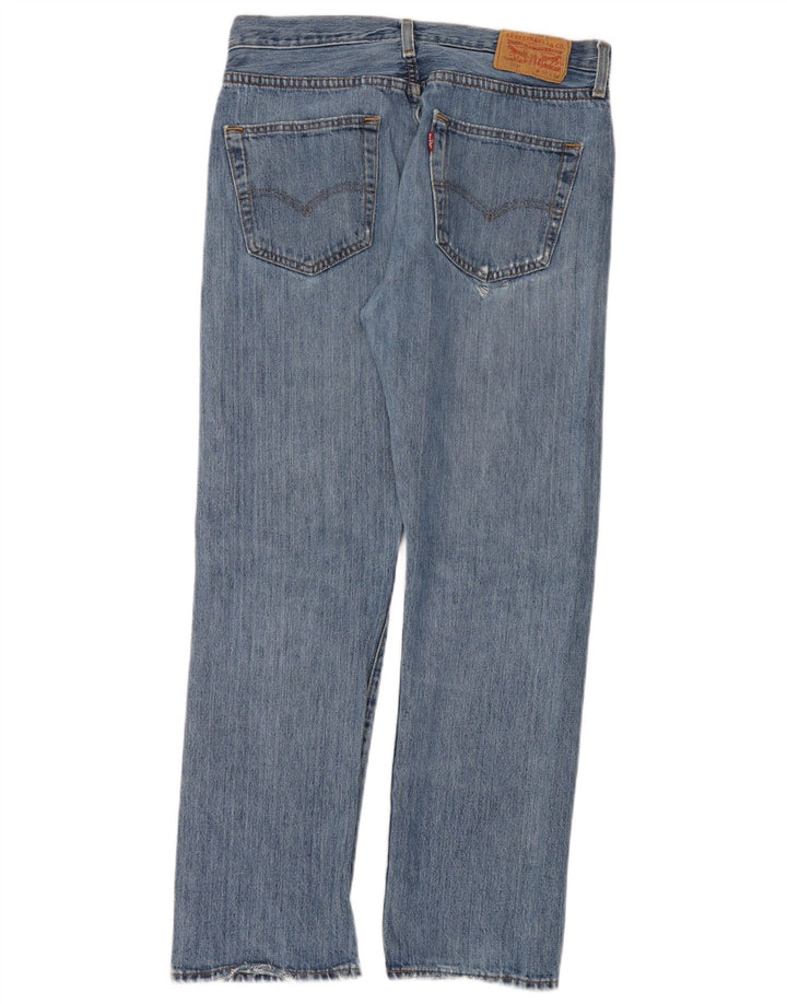 Levi's Herren 501 Straight Jeans W32 L30 Blaue Baumwolle