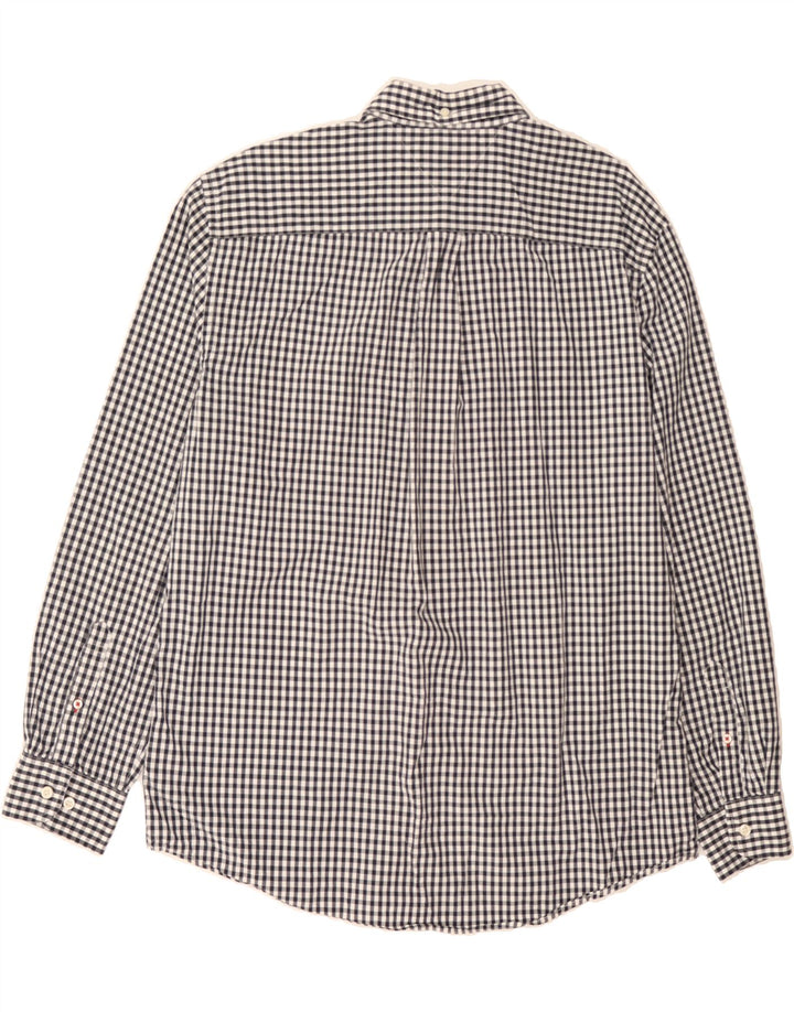 TOMMY HILFIGER Mens Classic Fit Shirt XL Black Check Cotton Vintage Tommy Hilfiger and Second-Hand Tommy Hilfiger from Messina Hembry 