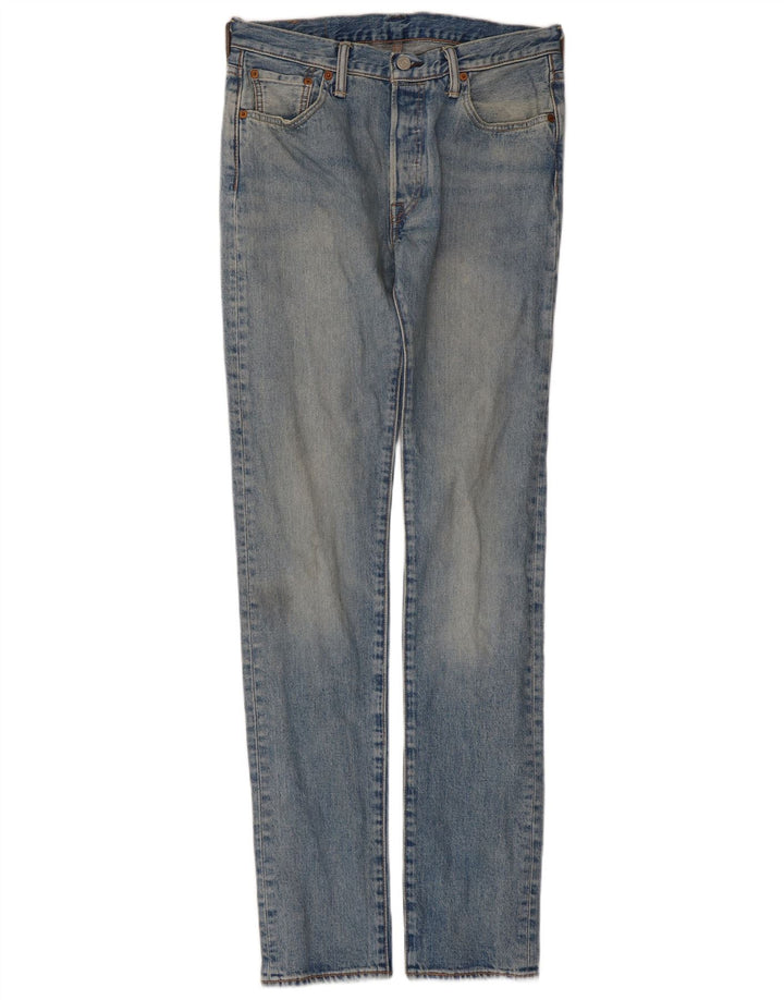 Levi's Herren 501 Straight Jeans W30 L34 Blaue Baumwolle
