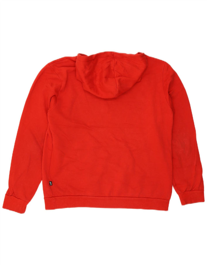 PUMA Herren Graphic Hoodie Pullover Mittelrote Baumwolle