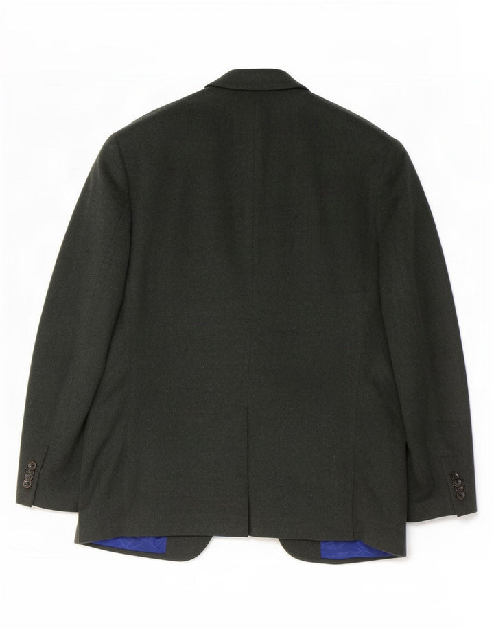 Marks & Spencer Herren-Blazer mit 2 Knöpfen, UK 42, große Khaki-Wolle