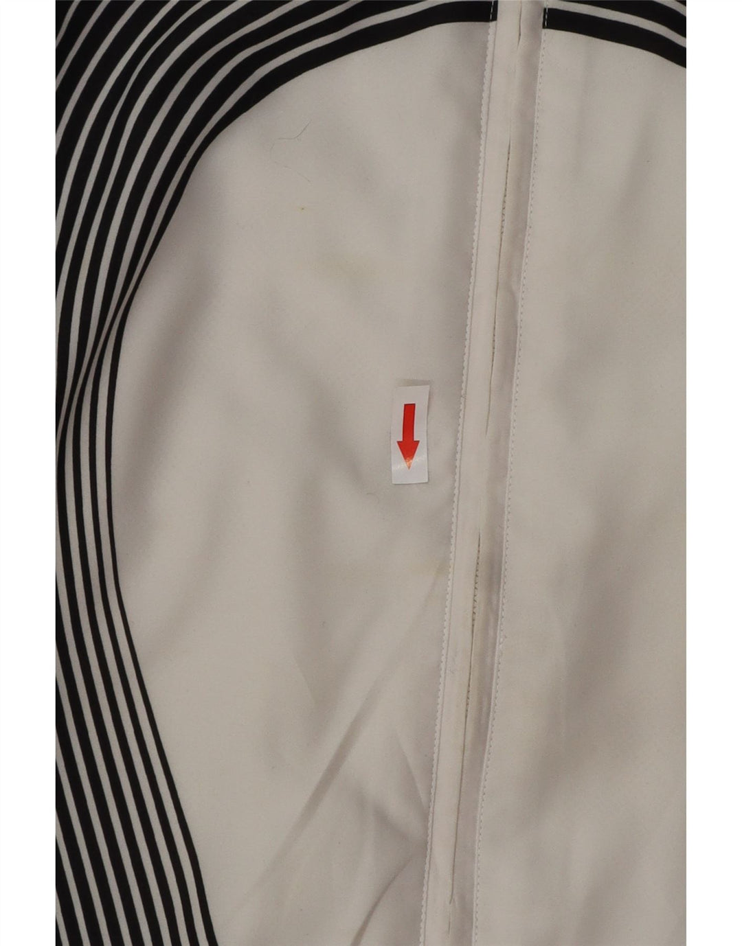 Adidas Herren-Trainingsanzugoberteil, UK-Größe 42/43, großes schwarzes Colourblock-Polyester