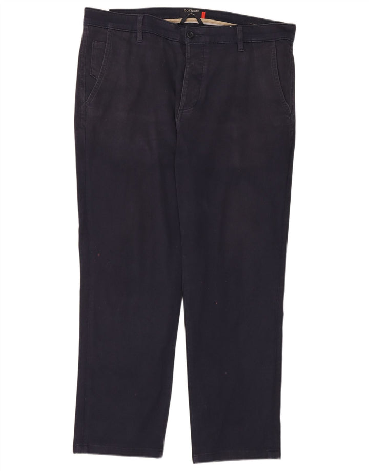 DOCKERS Gerade Chino-Hose für Herren, W34, L27, Marineblau, Baumwolle