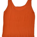 VINTAGE Womens Vest Top UK 16 Large Orange | Vintage Vintage | Thrift | Second-Hand Vintage | Used Clothing | Messina Hembry 