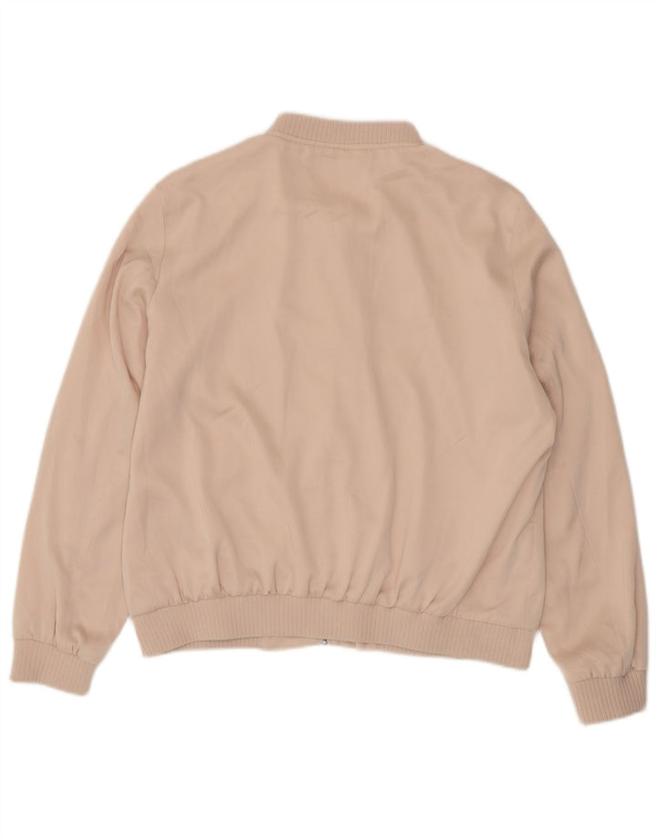 ZARA Damen Bomberjacke UK 18 XL Rosa Polyester