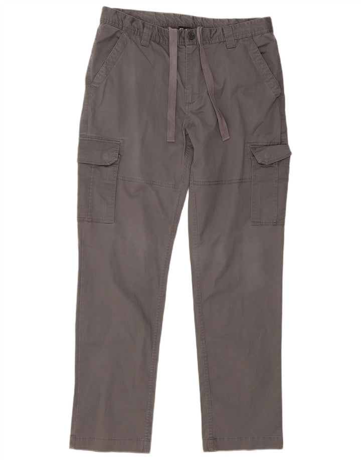 EMPORIO ARMANI Gerade Herren-Cargohose, Größe L, W34, L31, Grau, Baumwolle