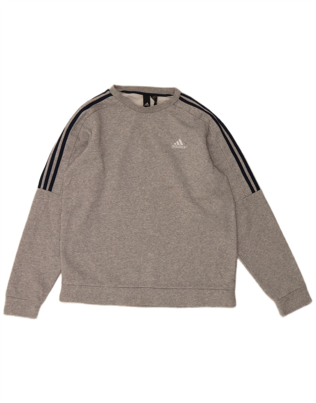 Adidas Herren Sweatshirt Pullover mittelgraue Baumwolle