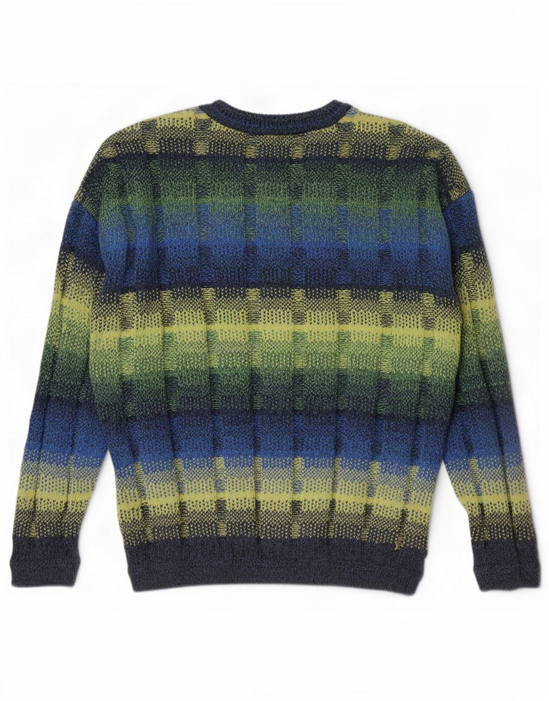 Vintage Herren Pullover mit Rundhalsausschnitt, Größe 52, groß, mehrfarbig, geometrisch