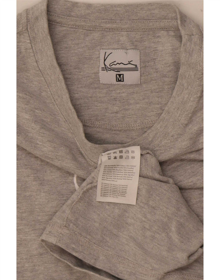 Karl Kani Herren-T-Shirt mit Grafik, mittelgrau gesprenkelte Baumwolle