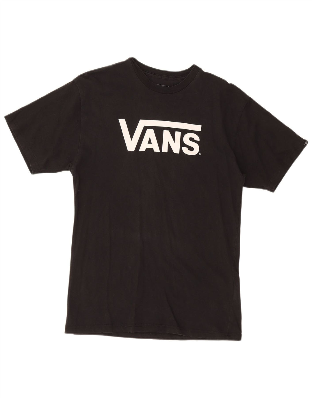 VANS Mens Classic Fit Graphic T-Shirt Top Medium Black Cotton