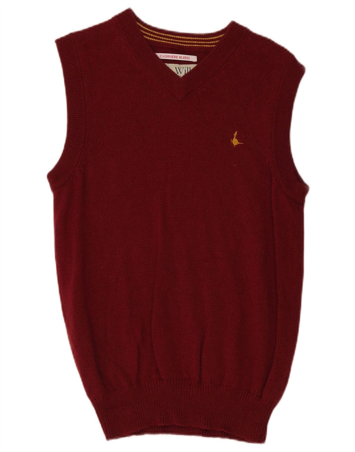 Jack Wills Herren-Tanktop aus kastanienbrauner Wolle