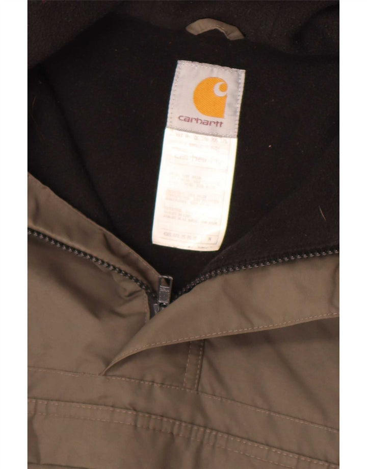 Carhartt Herren-Anorakjacke mit Kapuze, UK 38, mittelgraues Nylon