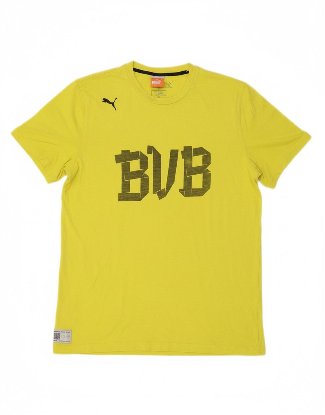 PUMA Mens Graphic T-Shirt Top XL Yellow