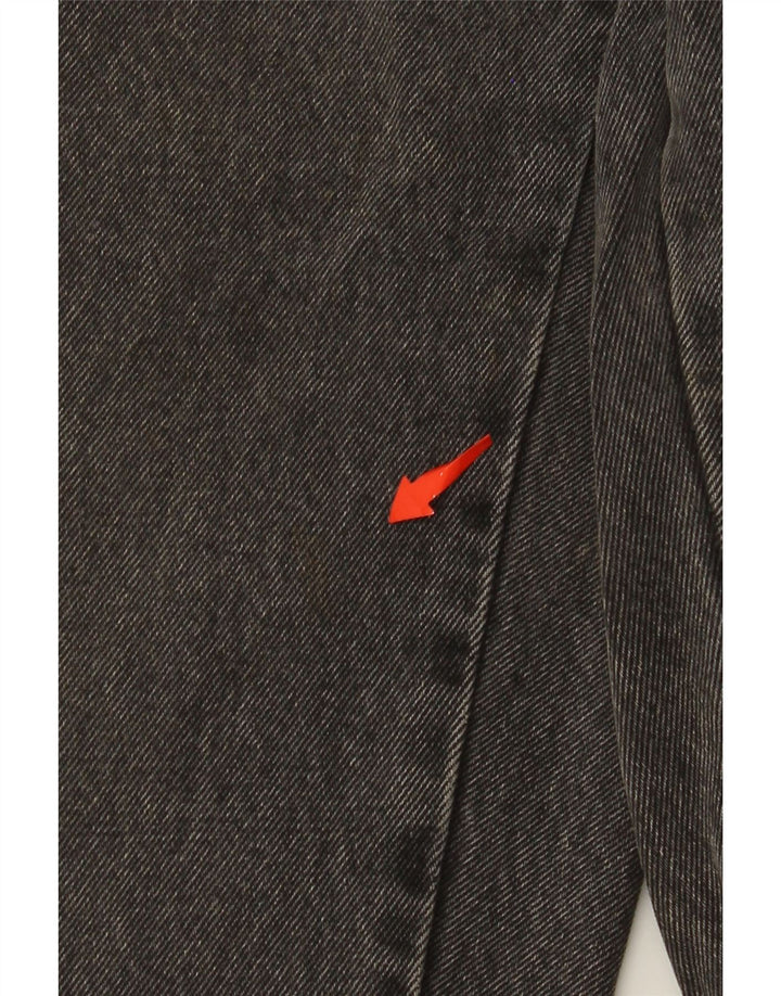 VINTAGE Damen Tapered Jeans W32 L30 Grau
