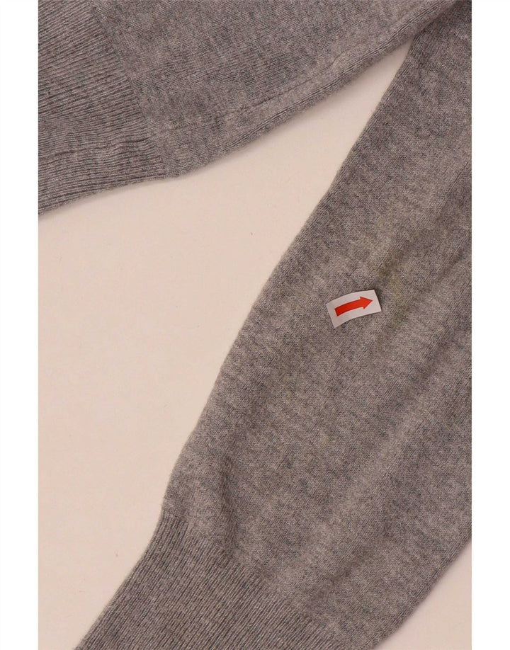 Marks & Spencer Damen-Stretch-Cardigan-Pullover UK 10 Small Grau meliert