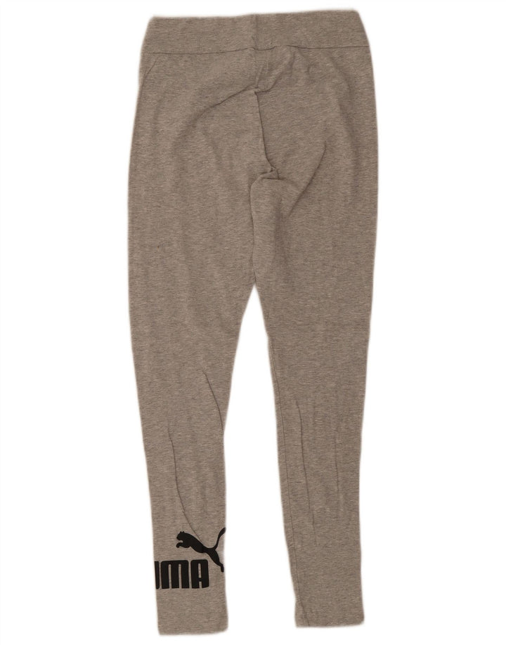 Puma Damen Graphic Leggings UK 12 Mittelgrau