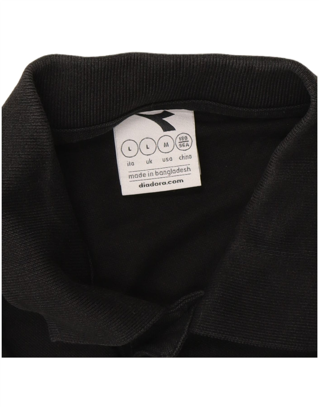 DIADORA Herren Poloshirt Large Schwarz