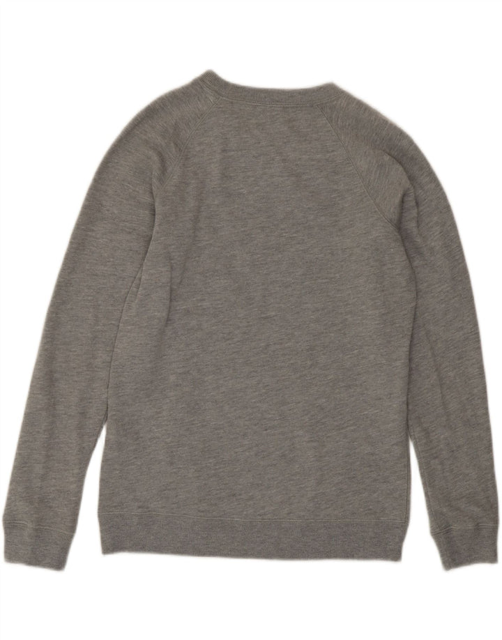 Jack Wills Damen-Sweatshirt-Pullover, UK-Gr. 10, Größe S, Grau, Baumwolle