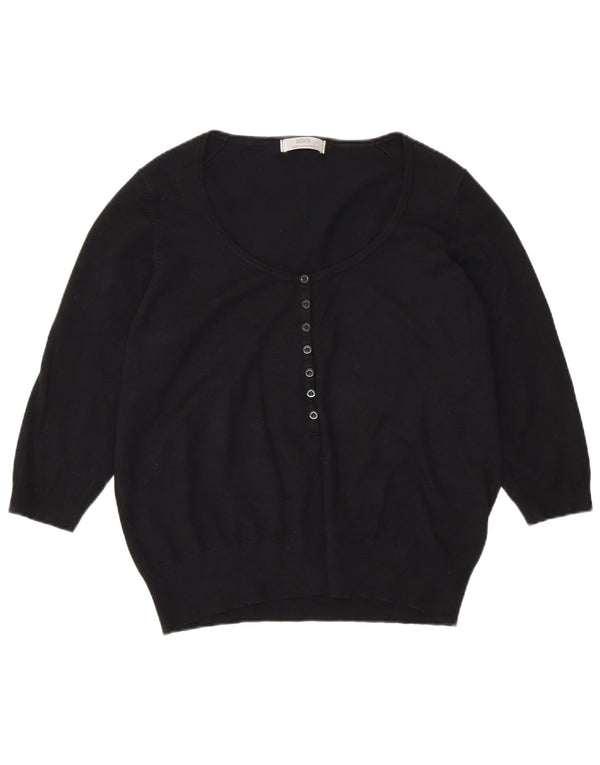 Marks & Spencer Bolero-Pullover mit 3/4-Ärmeln für Damen, UK 20 2XL, schwarze Viskose