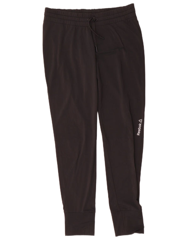 Reebok Damen Graphic Trainingshose Jogger UK 12/14 Medium Schwarz
