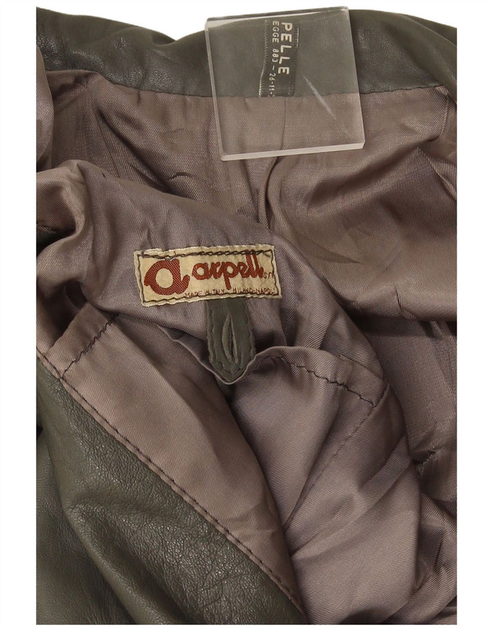 Vintage Damen Zweireihige Blazerjacke UK 14 Mittelgrün