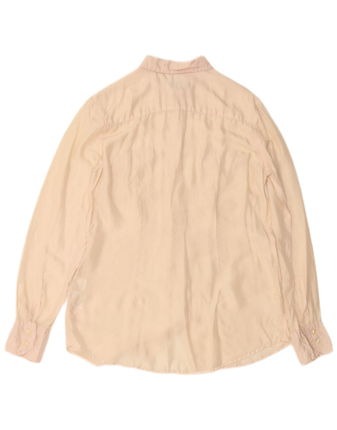 FRED PERRY Damen Hemdbluse UK 14 Große Beige Seide