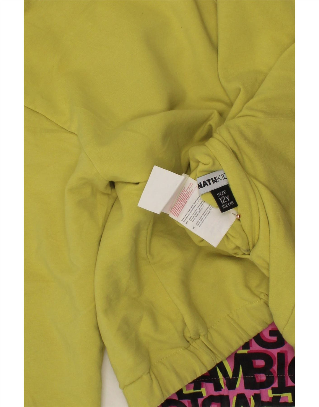 VINTAGE Wendejacke mit grafischer Kapuze für Mädchen, 11–12 Jahre, rosa Baumwolle