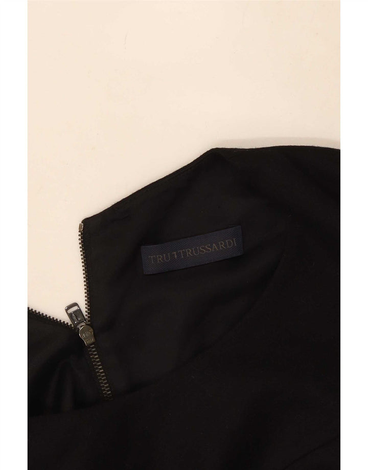 Trussardi Damen Etuikleid UK 10 Small Schwarz