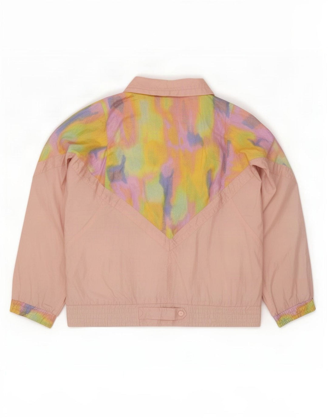 Lavon Damen-Trainingsanzug mit abstraktem Muster, Top-Jacke, UK 16, Größe L, Rosa, 80er-Jahre