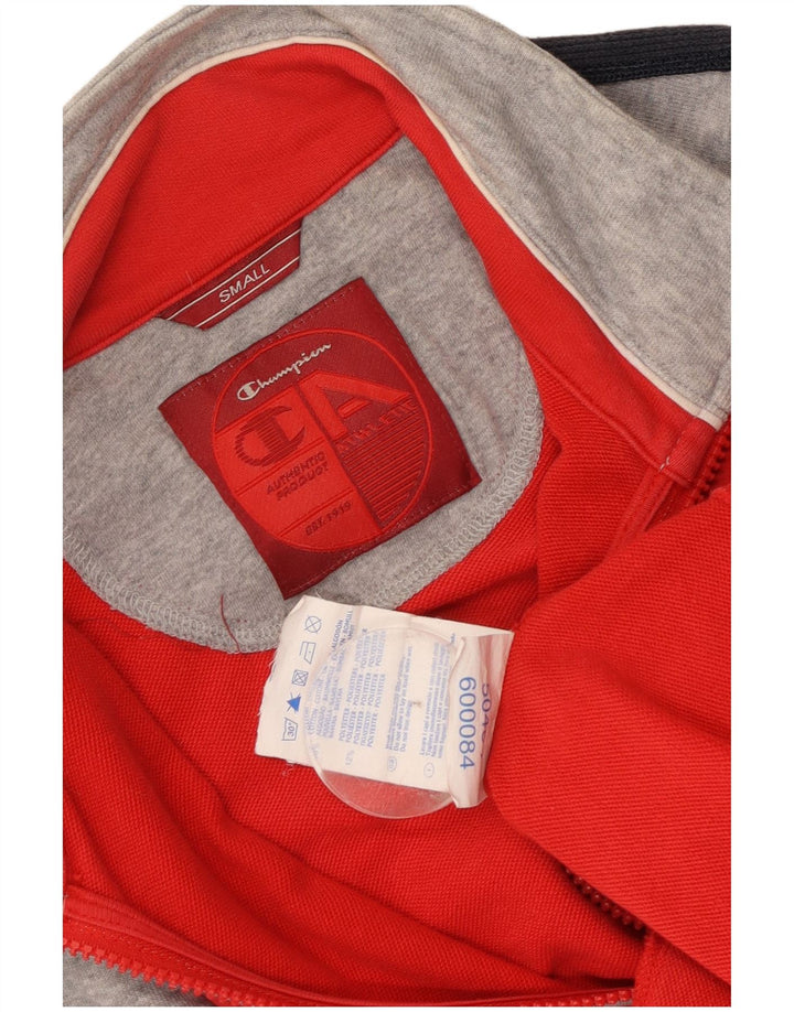 CHAMPION Herren-Trainingsanzug-Oberteil, Jacke, klein, rot, Colourblock-Baumwolle