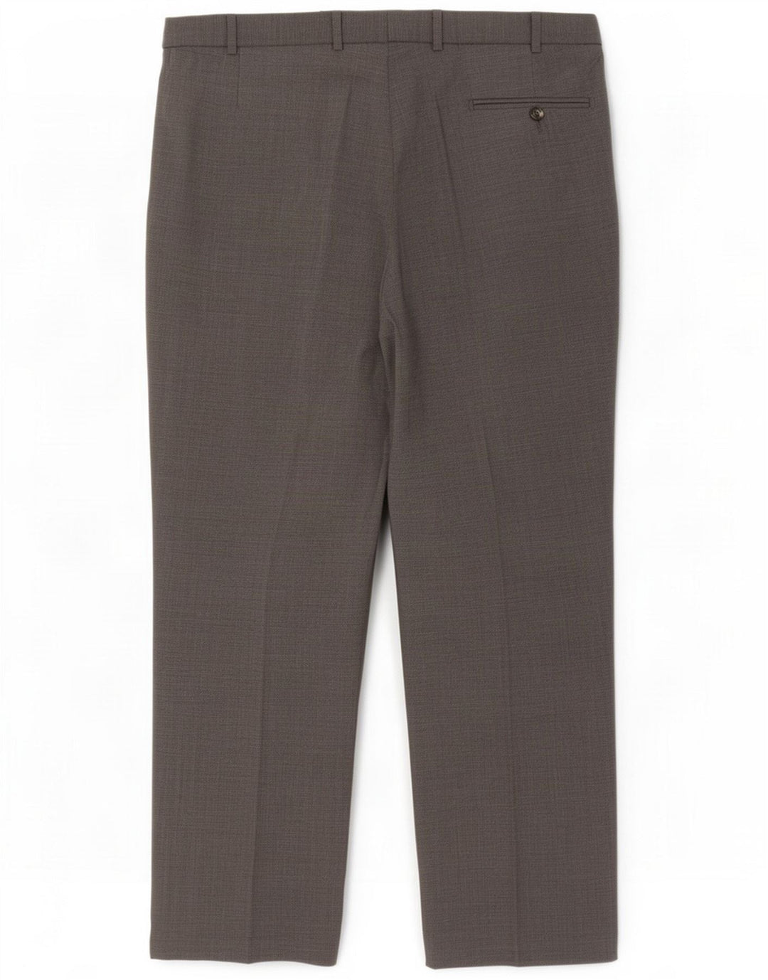 Marks & Spencer Herren-Anzughose mit geradem Schnitt, W38 L29, graues Polyester