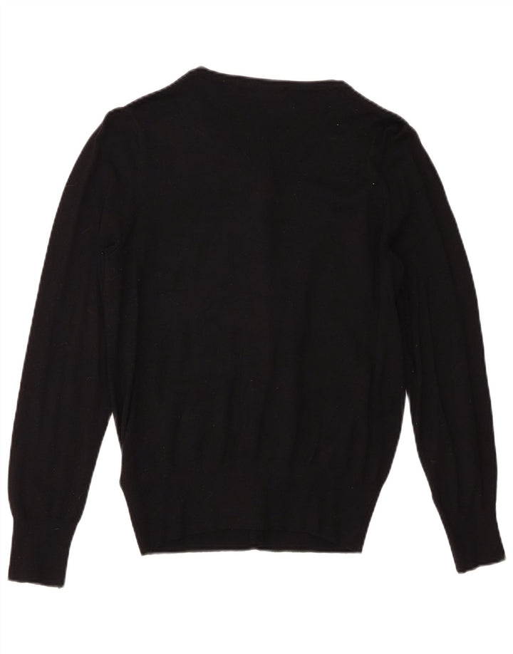 Marks & Spencer Damen-Cardigan-Pullover UK 10 Small Schwarze Viskose