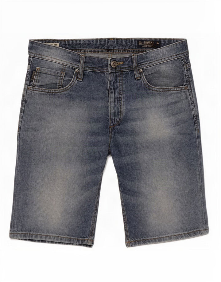 Jack & Jones Herren-Jeansshorts, Größe L, W36, Blau, Baumwolle