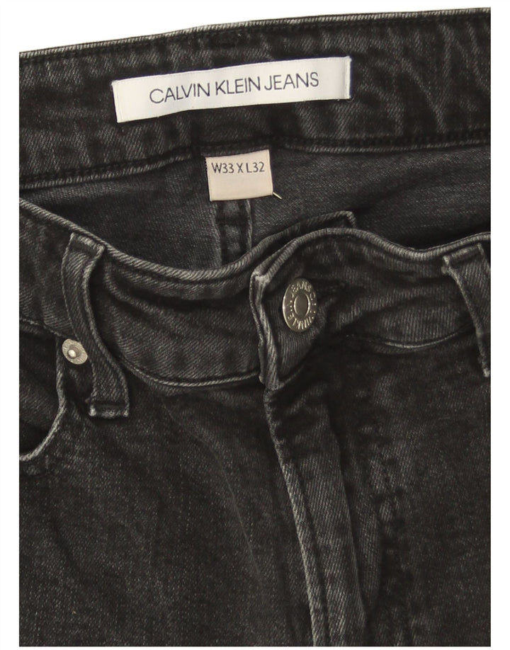 Calvin Klein Herren Skinny Jeans W33 L32 Grau