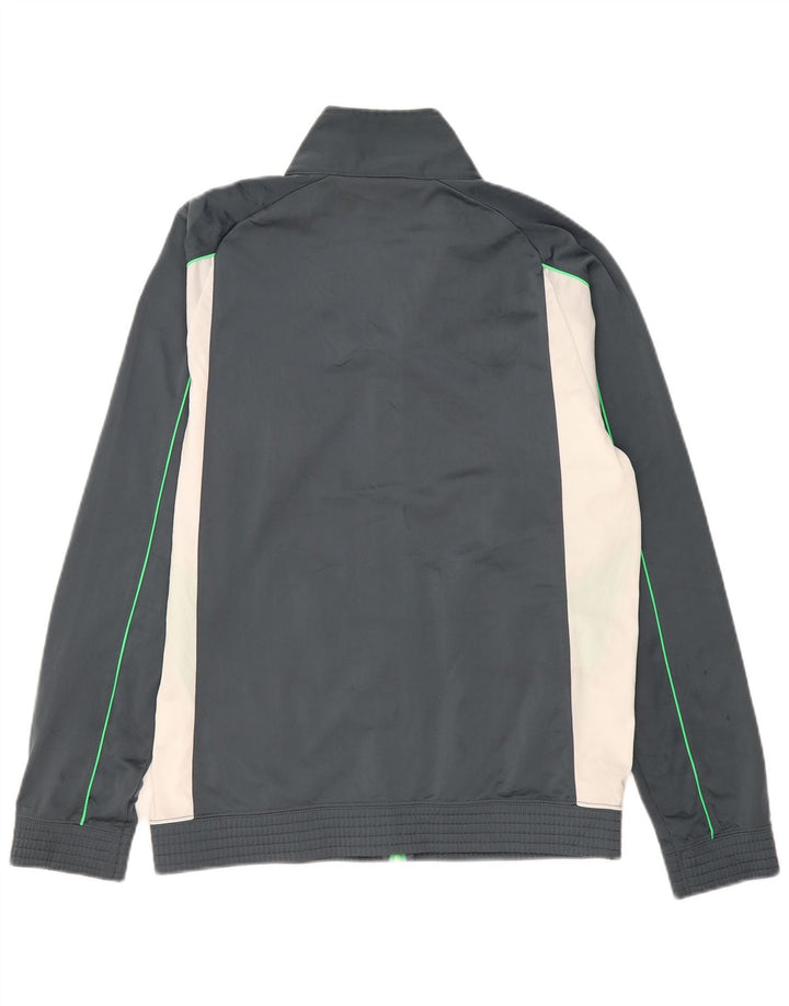 Champion Herren-Trainingsanzug-Top-Jacke, großes graues Colourblock-Polyester
