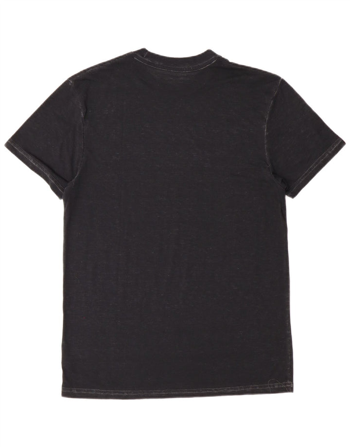 Hard Rock Cafe Herren Amsterdam Grafik-T-Shirt aus mittelschwarzer Baumwolle