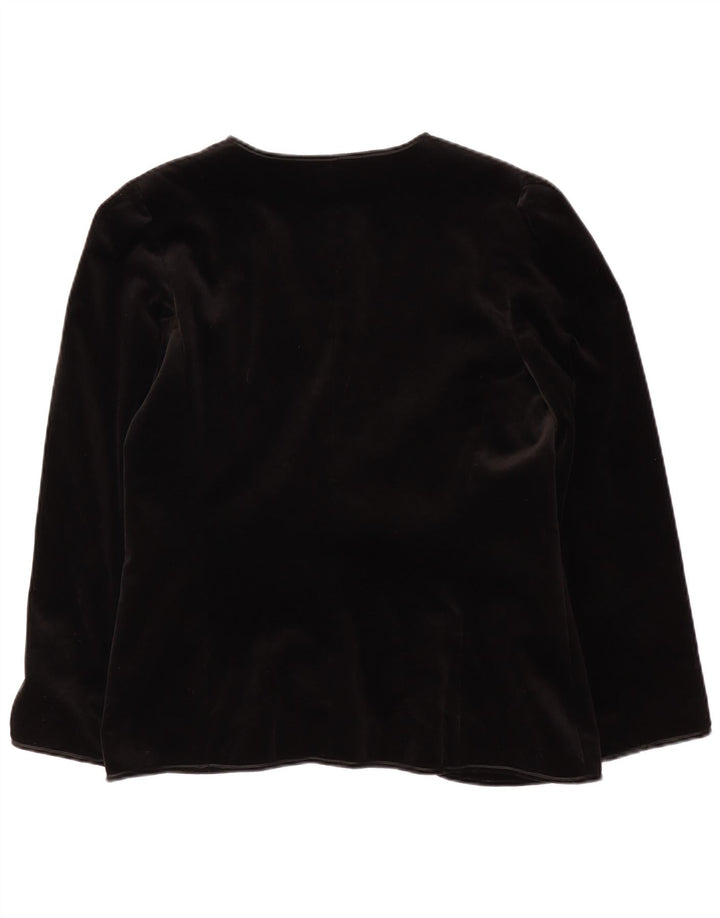 Your Sixth Sense Damen-Blazer aus offenem Samt, EU 42, Größe L, Schwarz