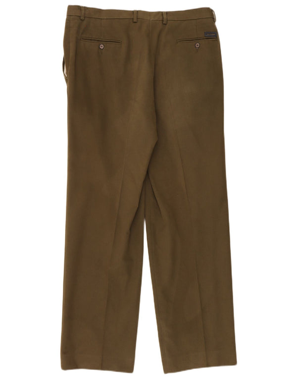 Paul & Shark Herren-Anzughose mit Pegged-Anzug, Größe 54, 2XL, W36, L33, Khaki, Baumwolle