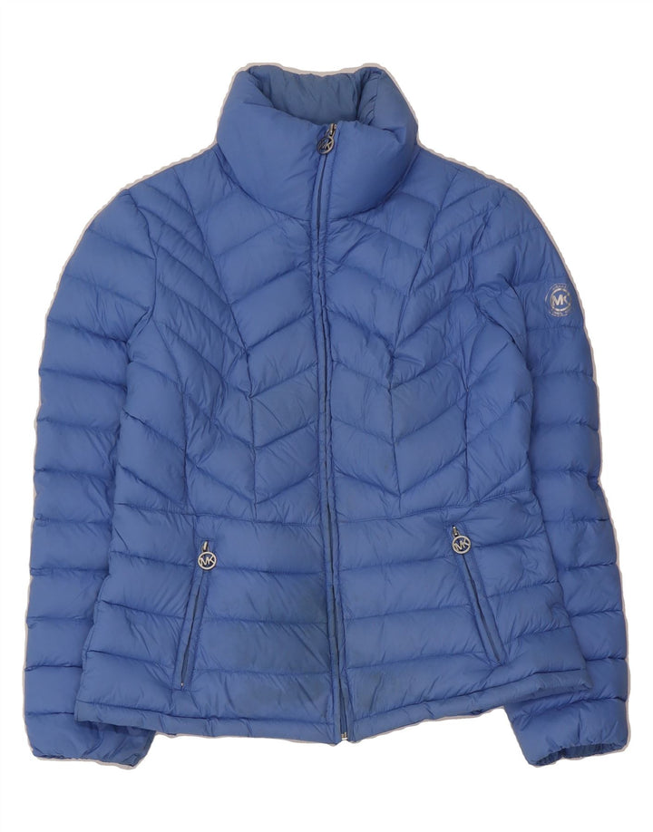 MICHAEL KORS Womens Padded Jacket UK 14 Medium Blue Nylon Vintage Michael Kors and Second-Hand Michael Kors from Messina Hembry 