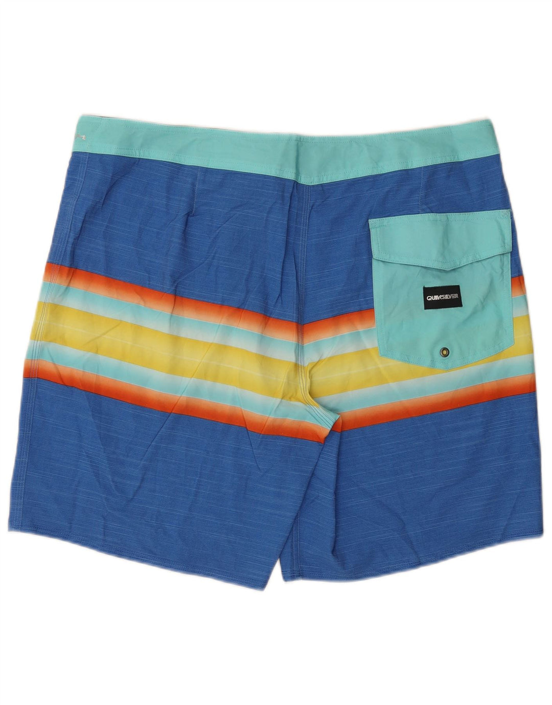 Quiksilver Herren-Badeshorts XL, blau gestreift, Polyester