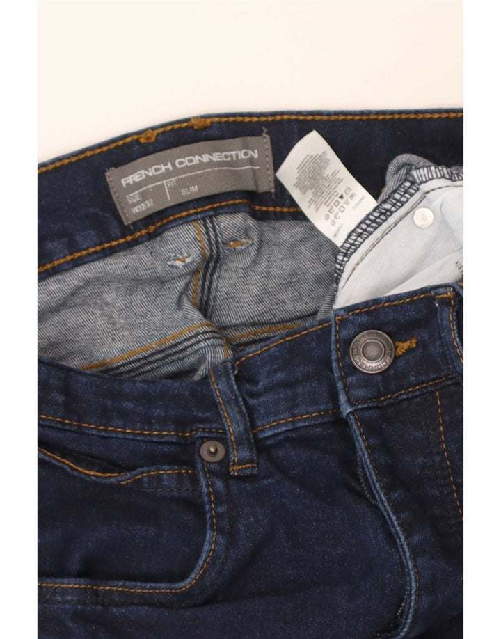 French Connection Slim-Jeans für Herren, W32, L24, marineblau, Baumwolle