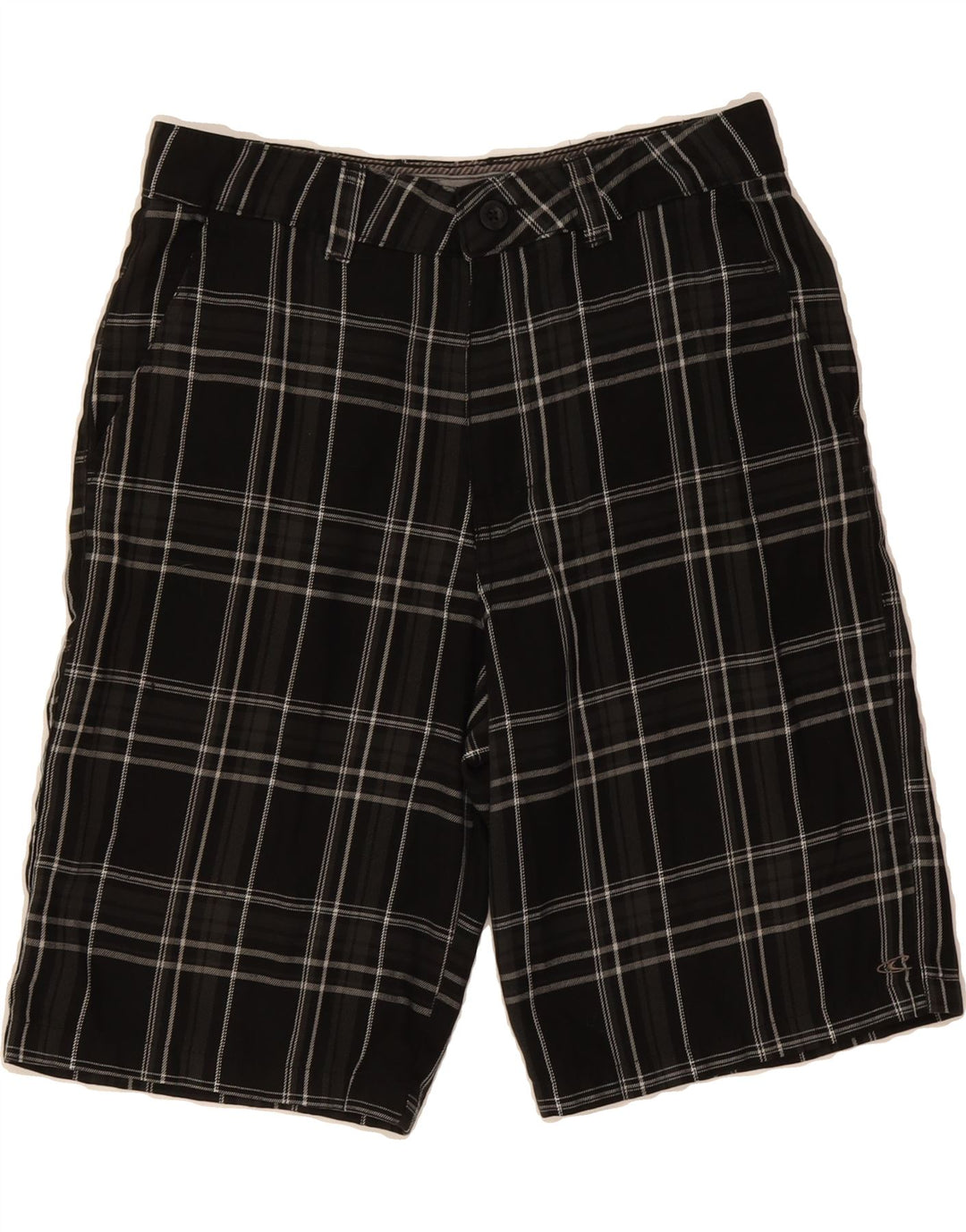 O'NEILL Mens Chino Shorts W30 Medium  Black Check Cotton Vintage O'Neill and Second-Hand O'Neill from Messina Hembry 
