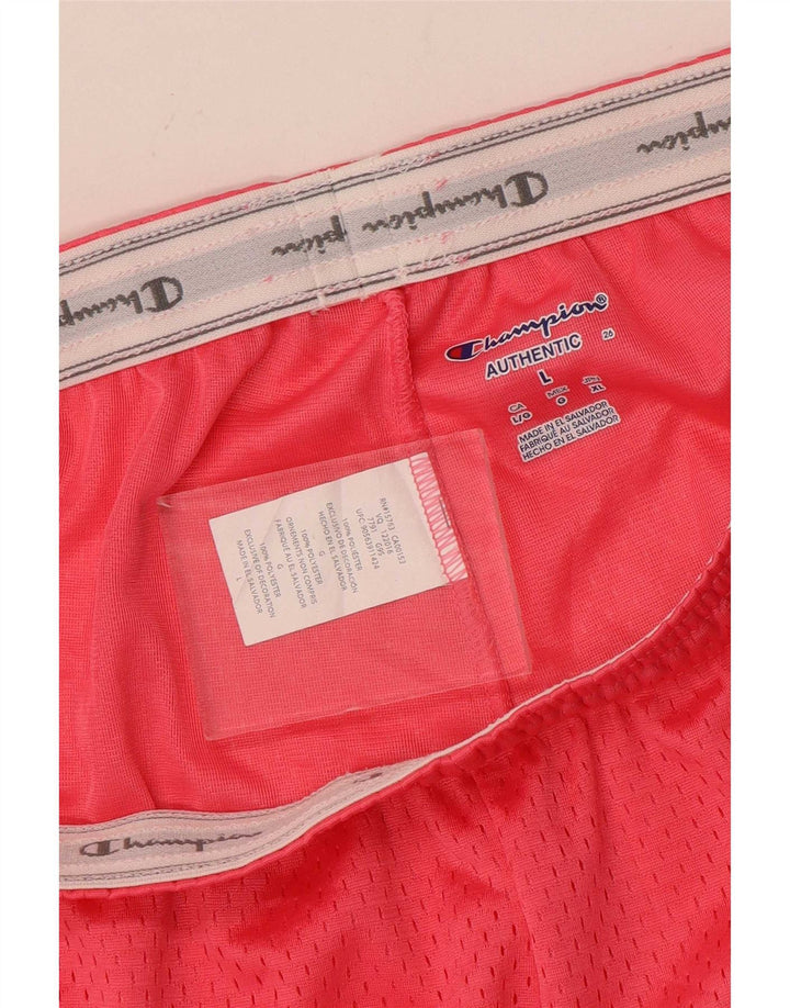 Champion Damen Sportshorts UK 16 Large Rosa Polyester