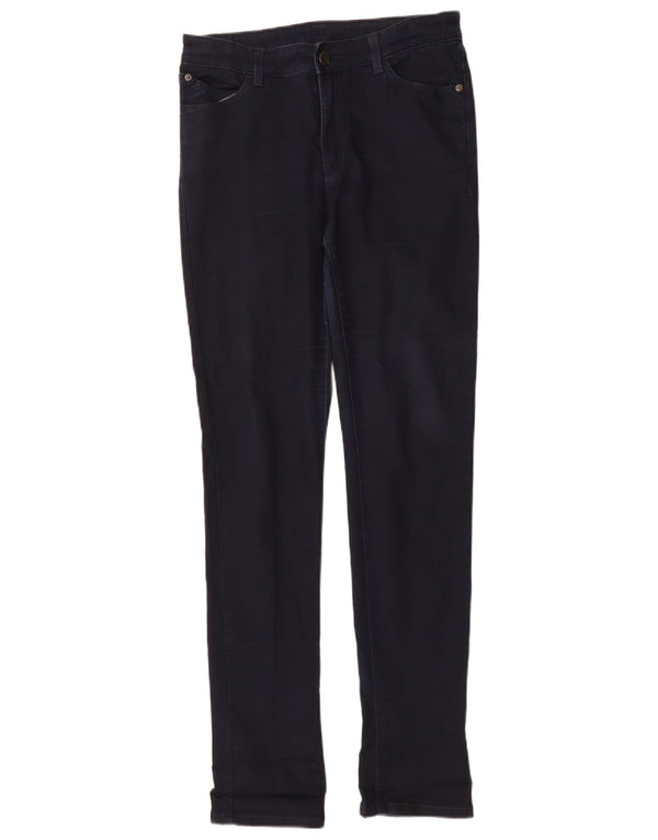 Emporio Armani Damen Slim Freizeithose W30 L32 Marineblau Baumwolle