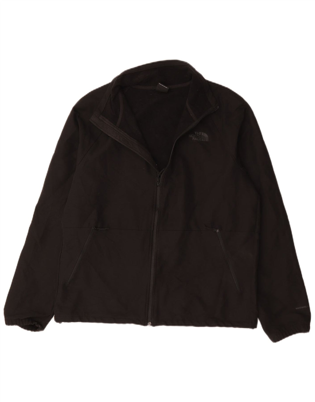The North Face Herren-Trainingsanzug-Top-Jacke, großes schwarzes Polyester