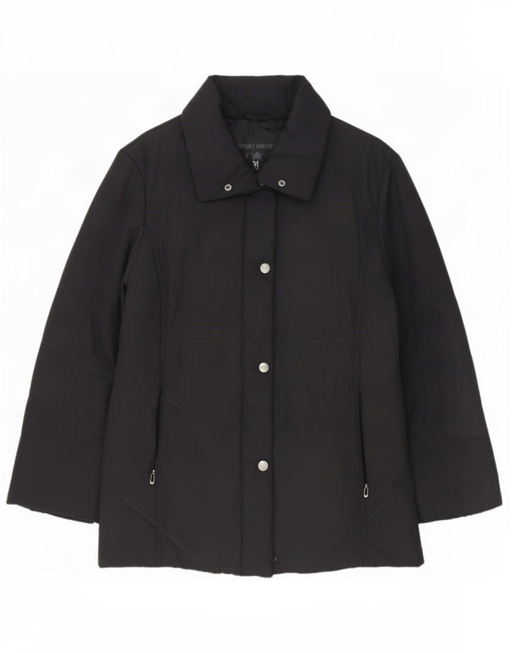 Gerry Weber Damen Wattierte Jacke UK 14 Large Schwarz