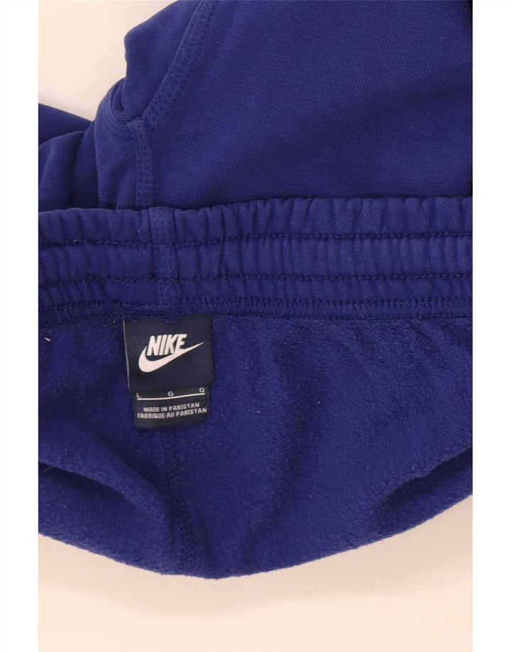 Nike Herren-Trainingshose, Jogginghose, Größe L, Blau, Baumwolle