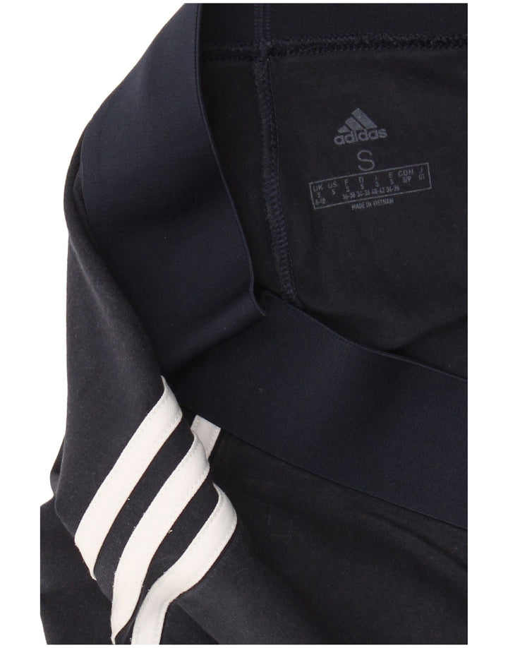 ADIDAS Damen Leggings UK 8/10 Small Marineblau