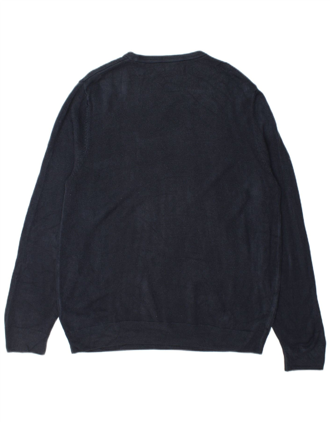 Marks & Spencer Herren-Pullover mit Rundhalsausschnitt, groß, Marineblau, Acryl