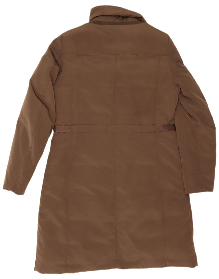 Geox Damen Übergroßer gepolsterter Mantel UK 10 Small Braun Polyester